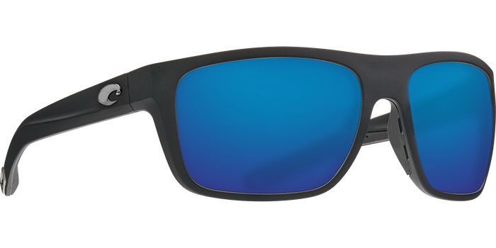 Costa Broadbill Sunglasses-Matte Black/Blue Mirror 580P