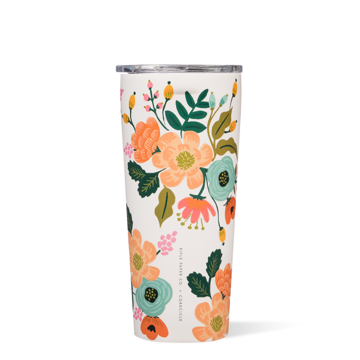 Corkcicle 24 oz Tumbler-Rifle Paper Cream Lively Floral