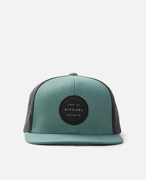 Rip Curl Routine Trucker Hat-Muted Green