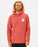 Rip Curl Wetsuit Icon Hooded Sweatshirt-Mushroom