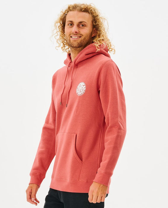 Rip Curl Wetsuit Icon Hooded Sweatshirt-Mushroom