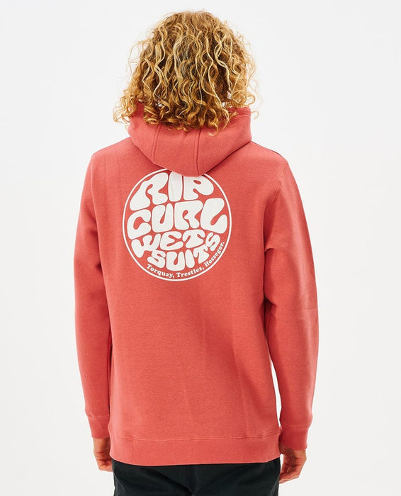 Rip Curl Wetsuit Icon Hooded Sweatshirt-Mushroom