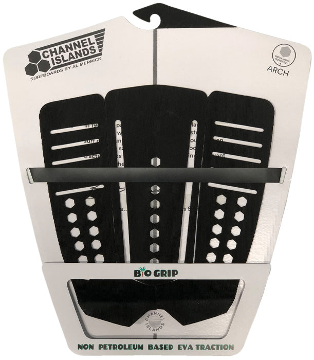 Channel Islands Lined Up Arch Traction Pad-Black