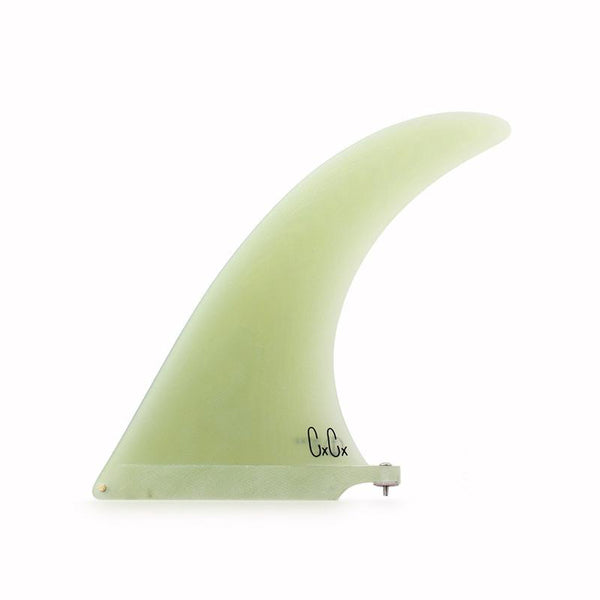 Captain Fin Christenson Tracker Single Fin-Clear-8"