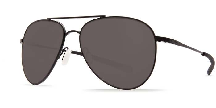 Costa Cook Sunglasses-Satin Black/Gray 580P