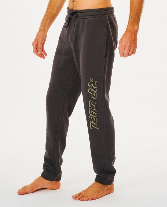 Rip Curl Fade Out Icon Pants-Washed Black/Moss