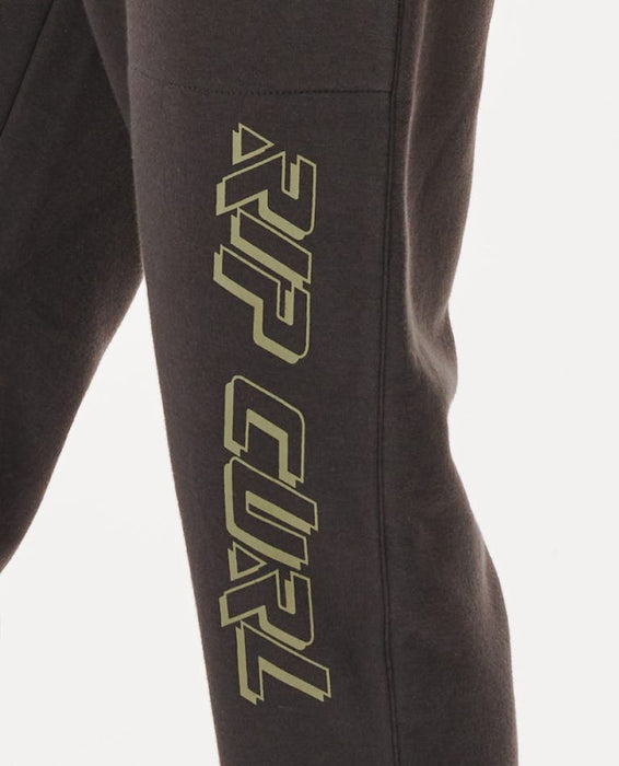 Rip Curl Fade Out Icon Pants-Washed Black/Moss
