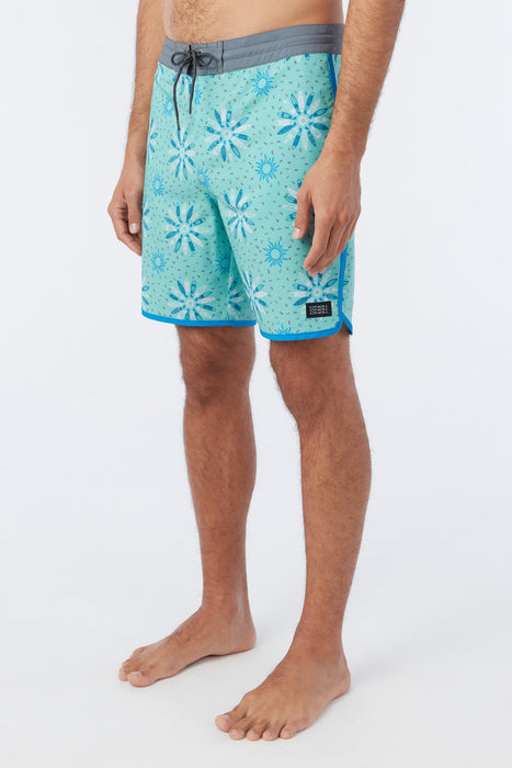 O'Neill Cruzer Scallop 18 Boardshorts-Aqua Wash