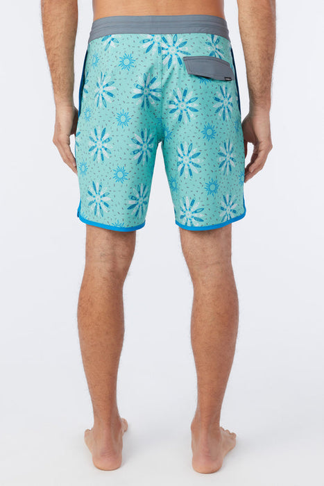 O'Neill Cruzer Scallop 18 Boardshorts-Aqua Wash