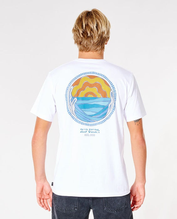Rip Curl Rays And Tubed Tee-White