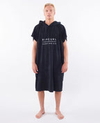 Rip Curl Mix Up Hooded Towel Poncho-Black