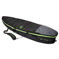 Creatures Shortboard Double Bag-Charcoal Lime-6'3"