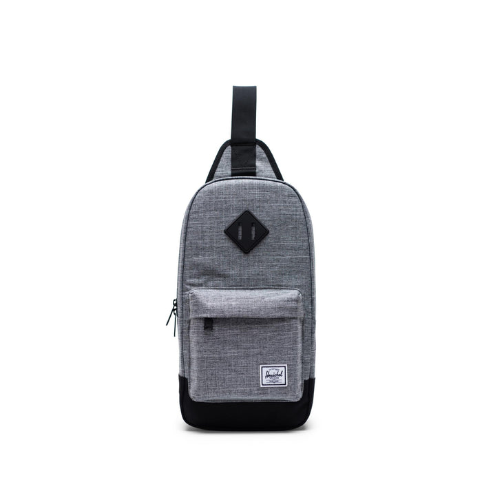 Herschel Heritage Shoulder Bag-Raven Crosshatch/Black