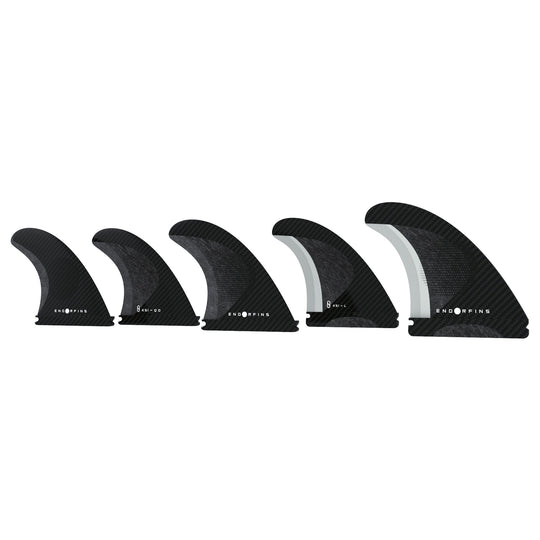 Endorfin Slater KS1 Futures Tri/Quad Fin Set-Black-Large