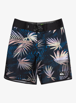 Quiksilver Boys Highlite Scallop Youth 16 Boardshorts-Black