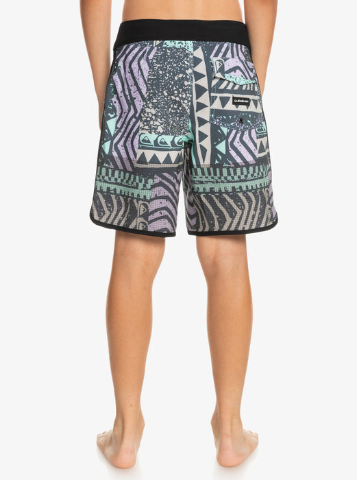 Quiksilver Boys Highlite Scallop Youth 16 Boardshorts-Midnight Navy