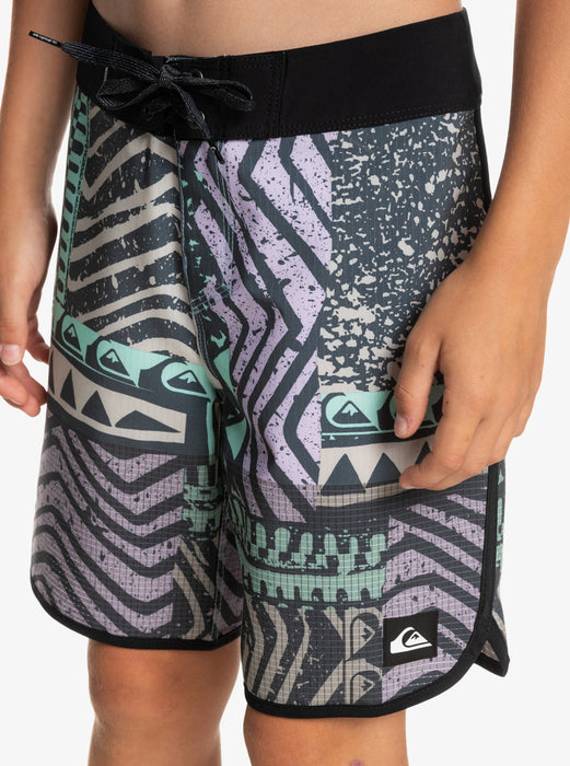 Quiksilver Boys Highlite Scallop Youth 16 Boardshorts-Midnight Navy
