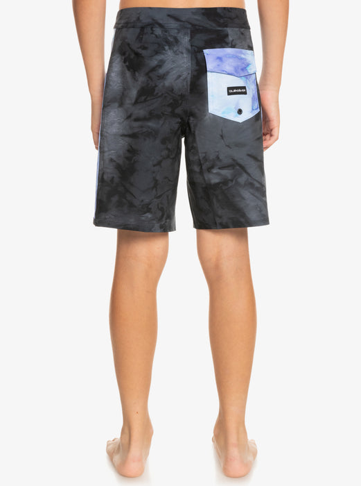 Quiksilver Boys Surfsilk Arch Youth 16 Boardshorts-Black