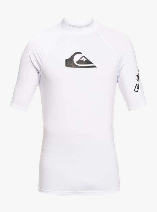 Quiksilver Boys All Time S/S Youth Rashguard-White
