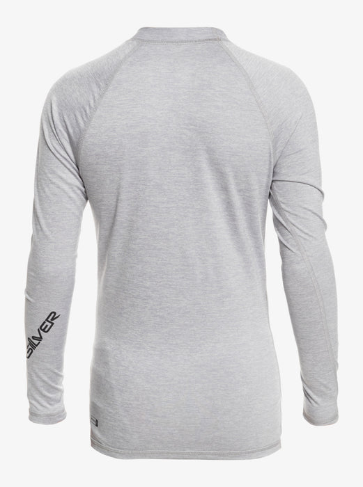 Quiksilver Boys All Time L/S Youth Rashguard-Sleet Heather