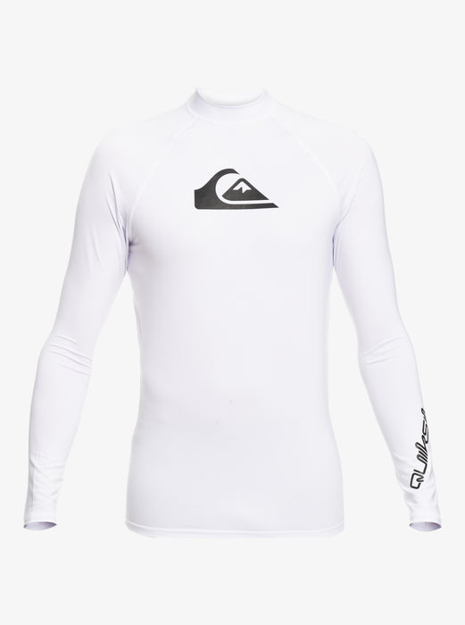 Quiksilver Boys All Time L/S Youth Rashguard-White