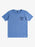 Quiksilver Hidden Message Youth Tee-Ashley Blue