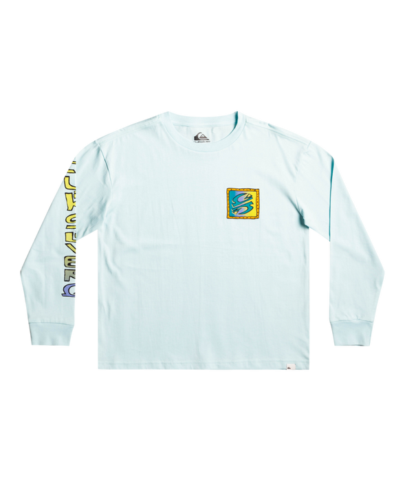 Quiksilver Radical Times Youth L/S Tee-Iced Aqua