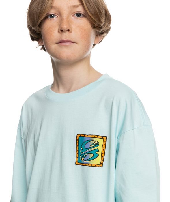 Quiksilver Radical Times Youth L/S Tee-Iced Aqua