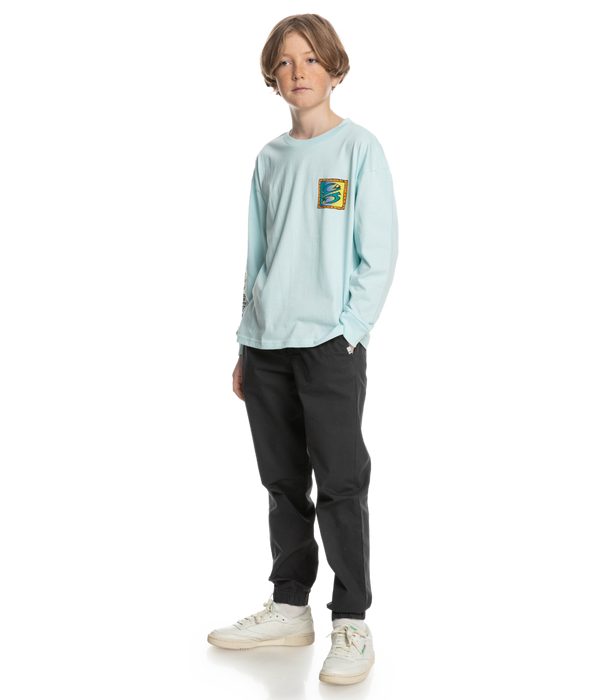 Quiksilver Radical Times Youth L/S Tee-Iced Aqua
