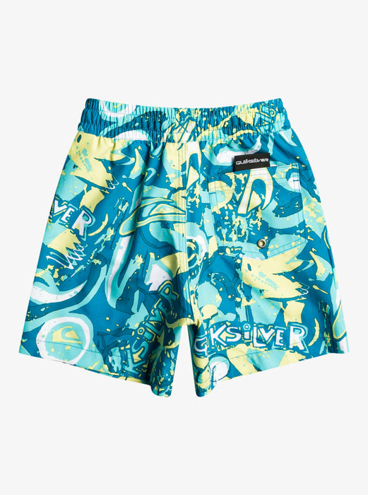 Quiksilver Boys Next Gen Volley Boy 12 Boardshorts-Blithe