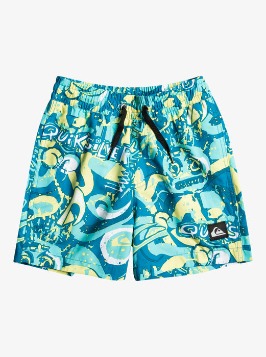 Quiksilver Boys Next Gen Volley Boy 12 Boardshorts-Blithe