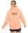 Quiksilver Oversized Hooded Sweatshirt-Peach Pink