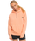 Quiksilver Oversized Hooded Sweatshirt-Peach Pink