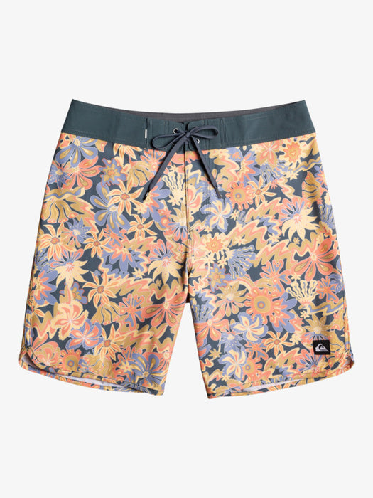 Quiksilver Surfsilk Scallop 19 Boardshorts-Dark Slate