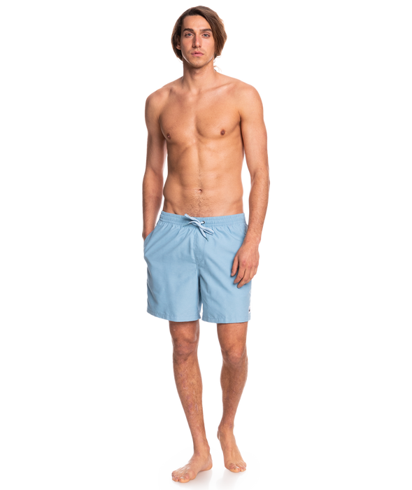 Quiksilver Everyday Heather Volley 17 Boardshorts-Airy Blue Heather