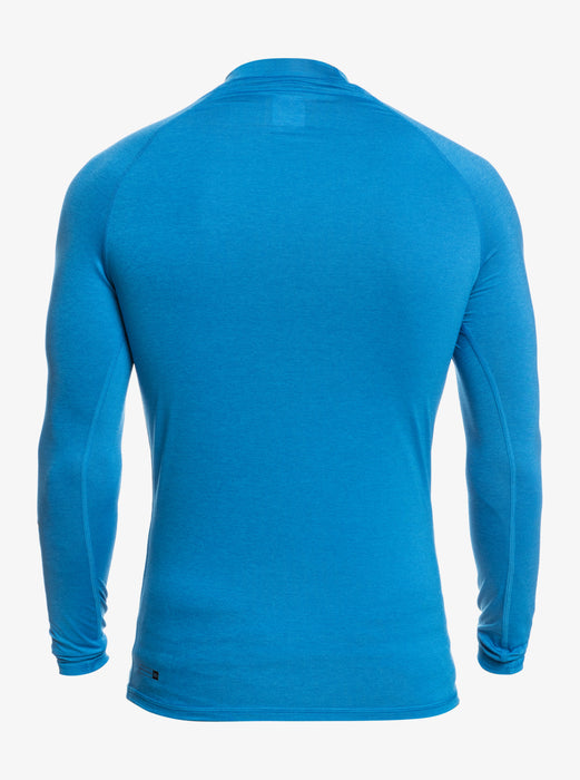 Rashguard-Snorkel — Time L/S Quiksilver Watersports Blue REAL Heather All