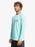 Quiksilver Heritage Heather L/S Rashguard-Angel Blue Heather