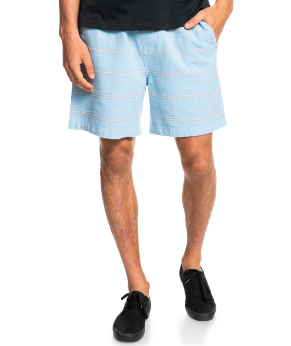Quiksilver Taxer Jacquard Shorts-Airy Blue