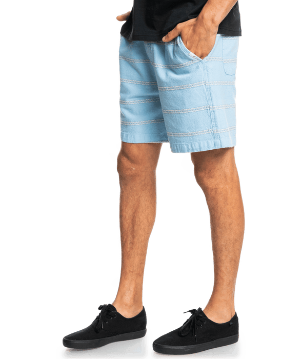 Quiksilver Taxer Jacquard Shorts-Airy Blue