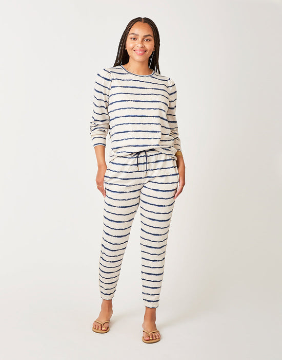 Carve Designs Chelsea Jogger Pants-Navy Tie Dye