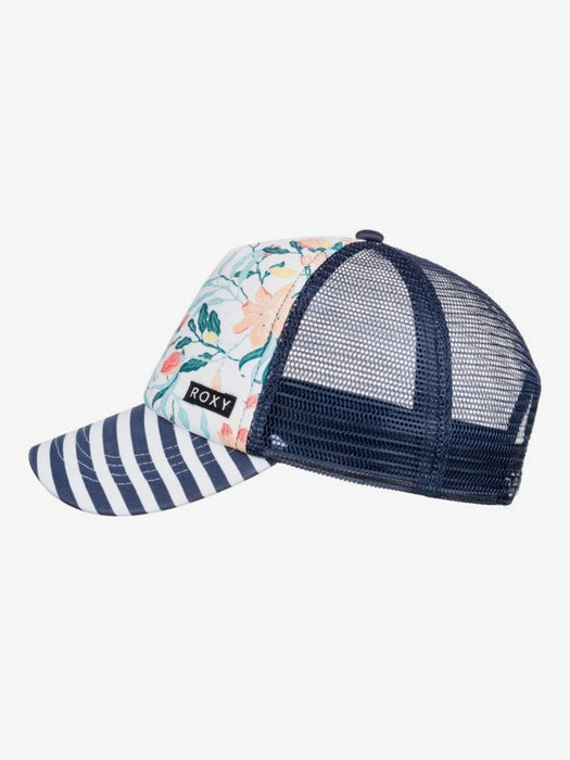 Roxy Honey Coconut Hat-Bright White Kaleido