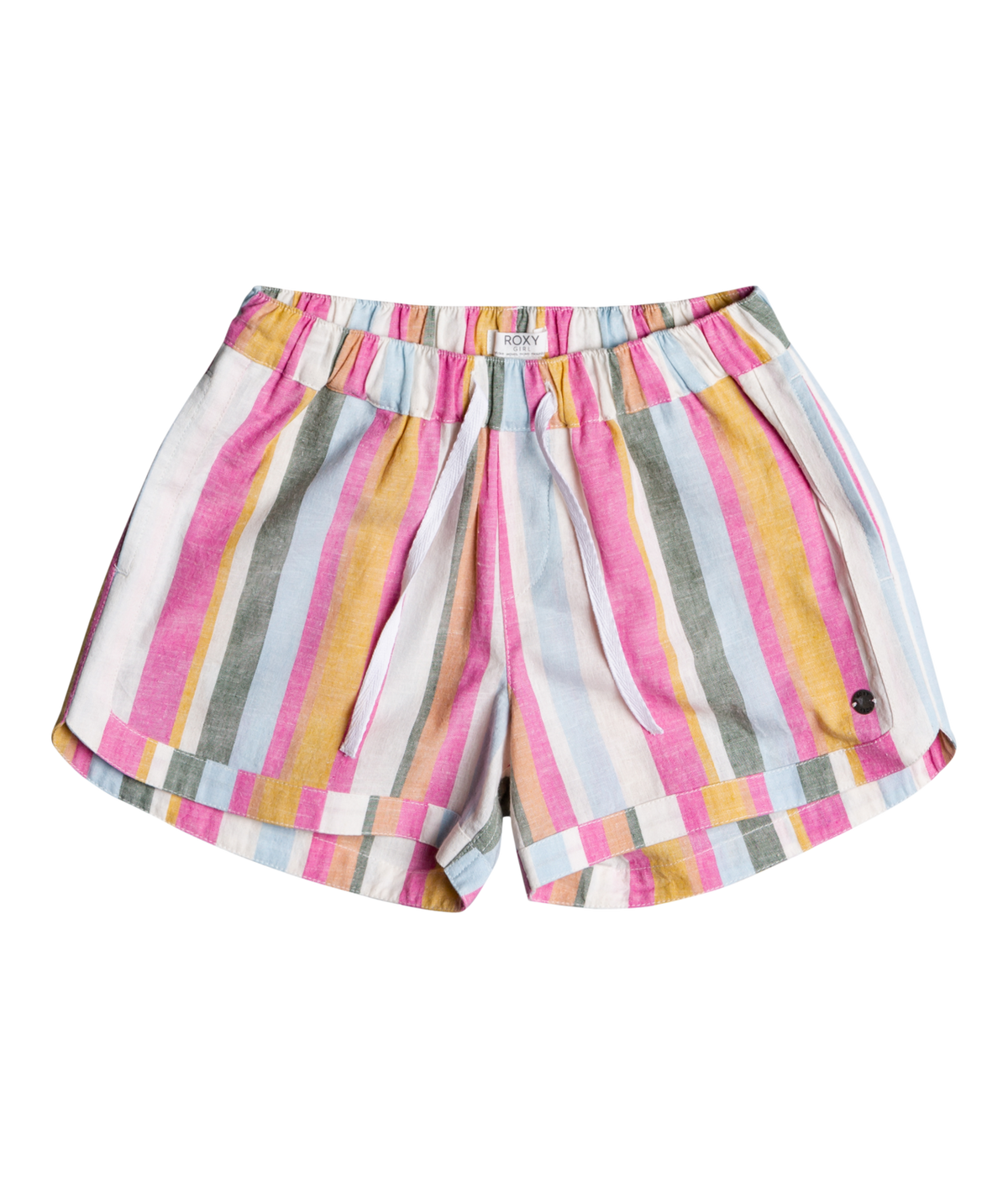 Roxy Una Mattina Stripe Shorts-Snow White
