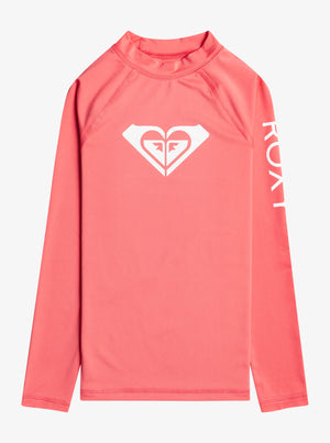 Roxy Whole Hearted L/S Rashguard-Sun Kissed Coral