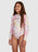 Roxy Tropical Time L/S One Piece-Bright White