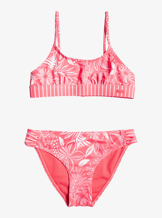 Roxy Vacay For Life Bralette Bikini-Sunkissed Coral