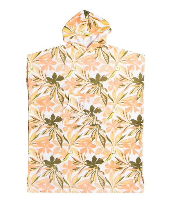 Roxy Stay Magical Printed Poncho-Bright White