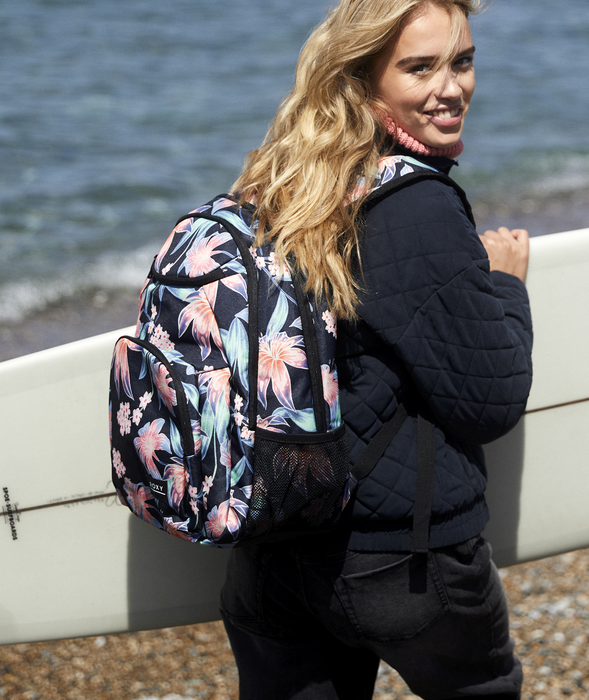 Roxy Shadow Swell Printed Backpack-Anthracite