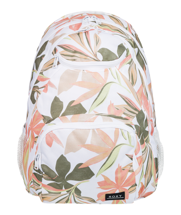 Roxy Shadow Swell Printed Backpack-Bright White