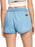 Roxy New Impossible Denim Mid Shorts-Light Blue