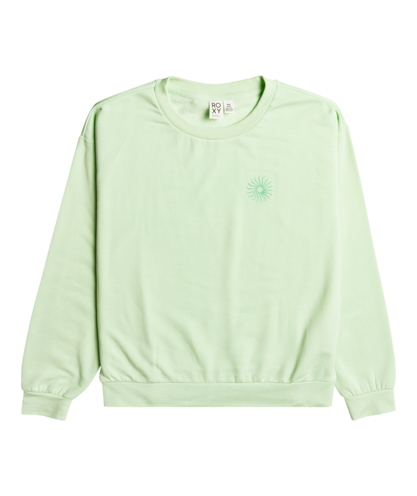 Roxy Surfing By Moonlight A Sweatshirt-Pastel Green
